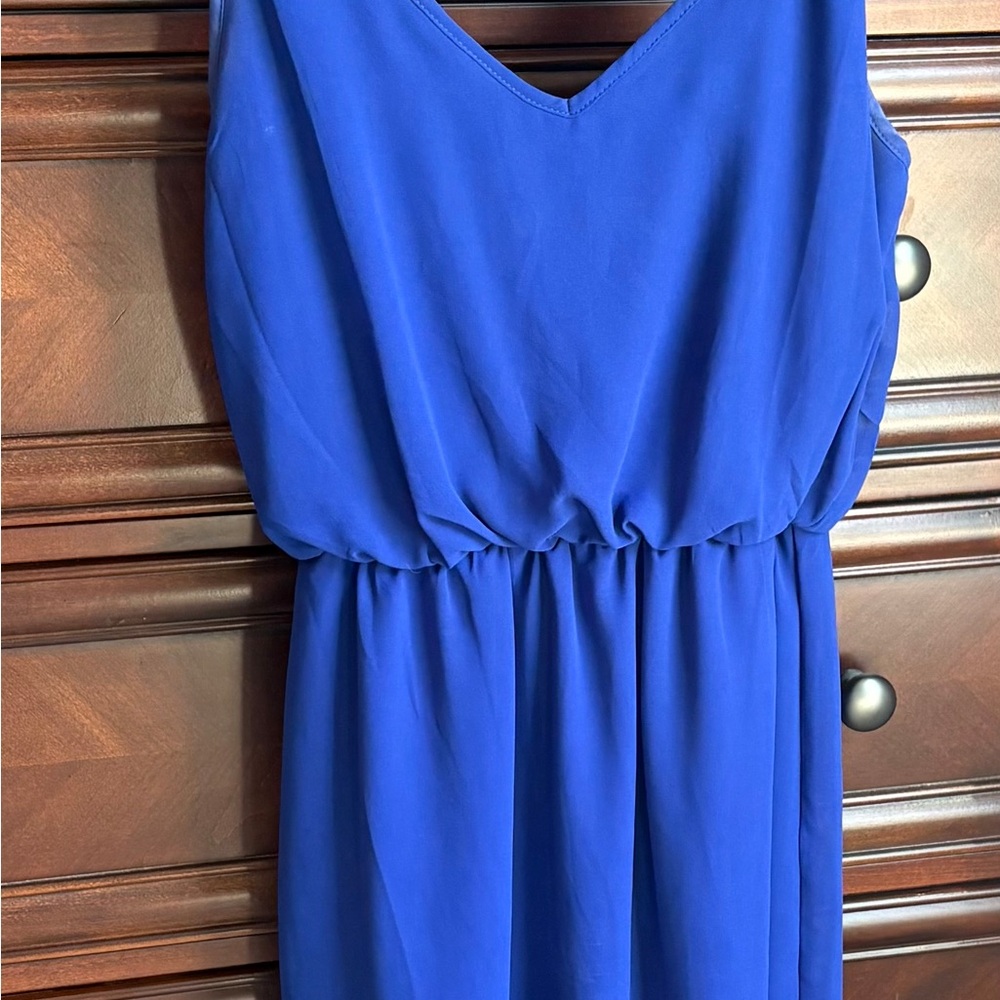 City Triangles Royal Blue Midi Dress